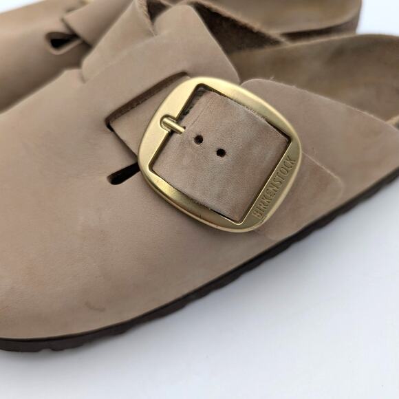 Birkenstock Boston Big Buckle Clogs Unisex Tobacco Brown Size US W7/M5 EU38 - Picture 9 of 11